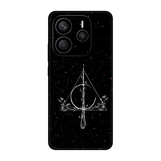 Floral Deathly Hallows Mobile Skin For Redmi Note 14 5g