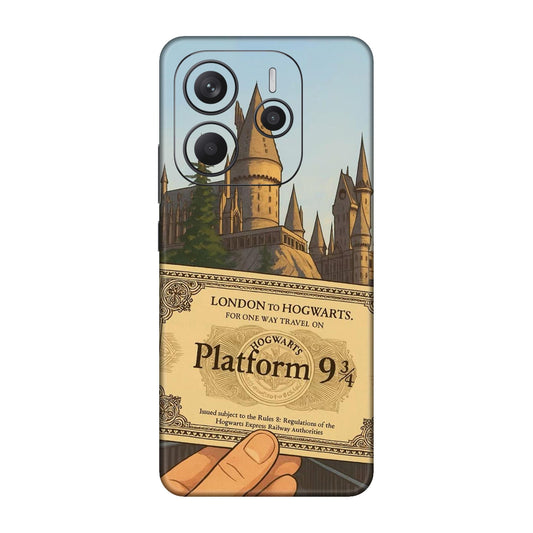Hogwarts Express Ticket Mobile Skin For Redmi Note 14 5g