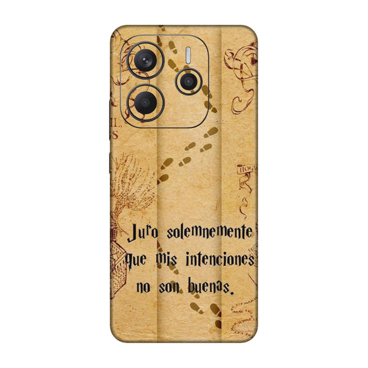 Marauders Map Spanish Edition Mobile Skin For Redmi Note 14 5g