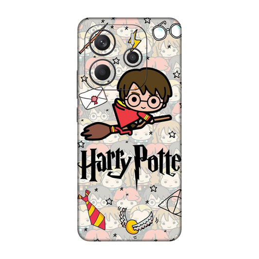 Chibi Harry Potter Magic Icons Mobile Skin For Redmi Note 14 5g