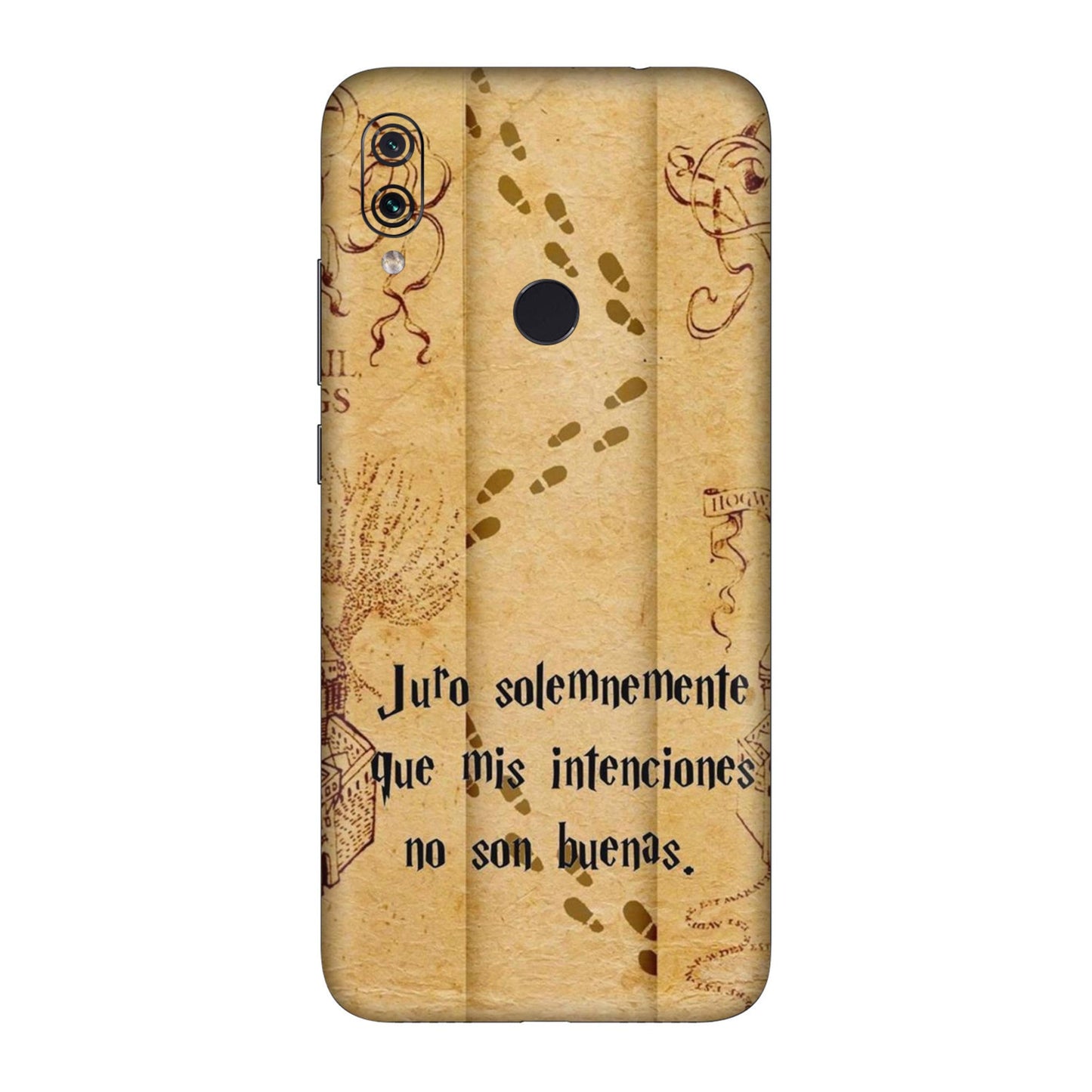 Marauders Map Spanish Edition Mobile Skin For Redmi Note 7 Pro