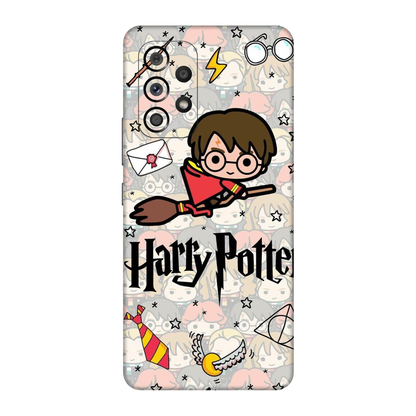 Chibi Harry Potter Magic Icons Mobile Skin For Samsung Galaxy A53 5g