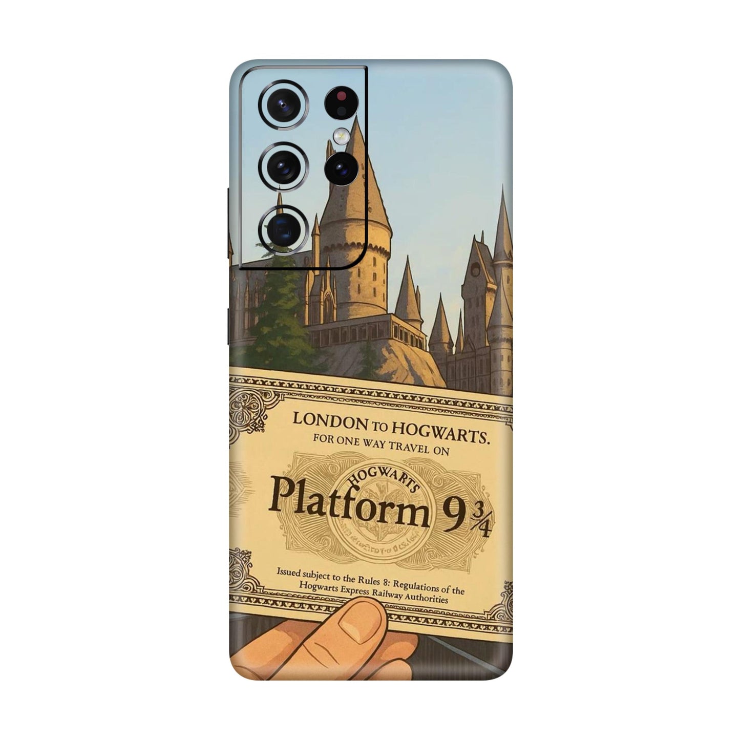 Hogwarts Express Ticket Mobile Skin For Samsung Galaxy S21 Ultra 5g