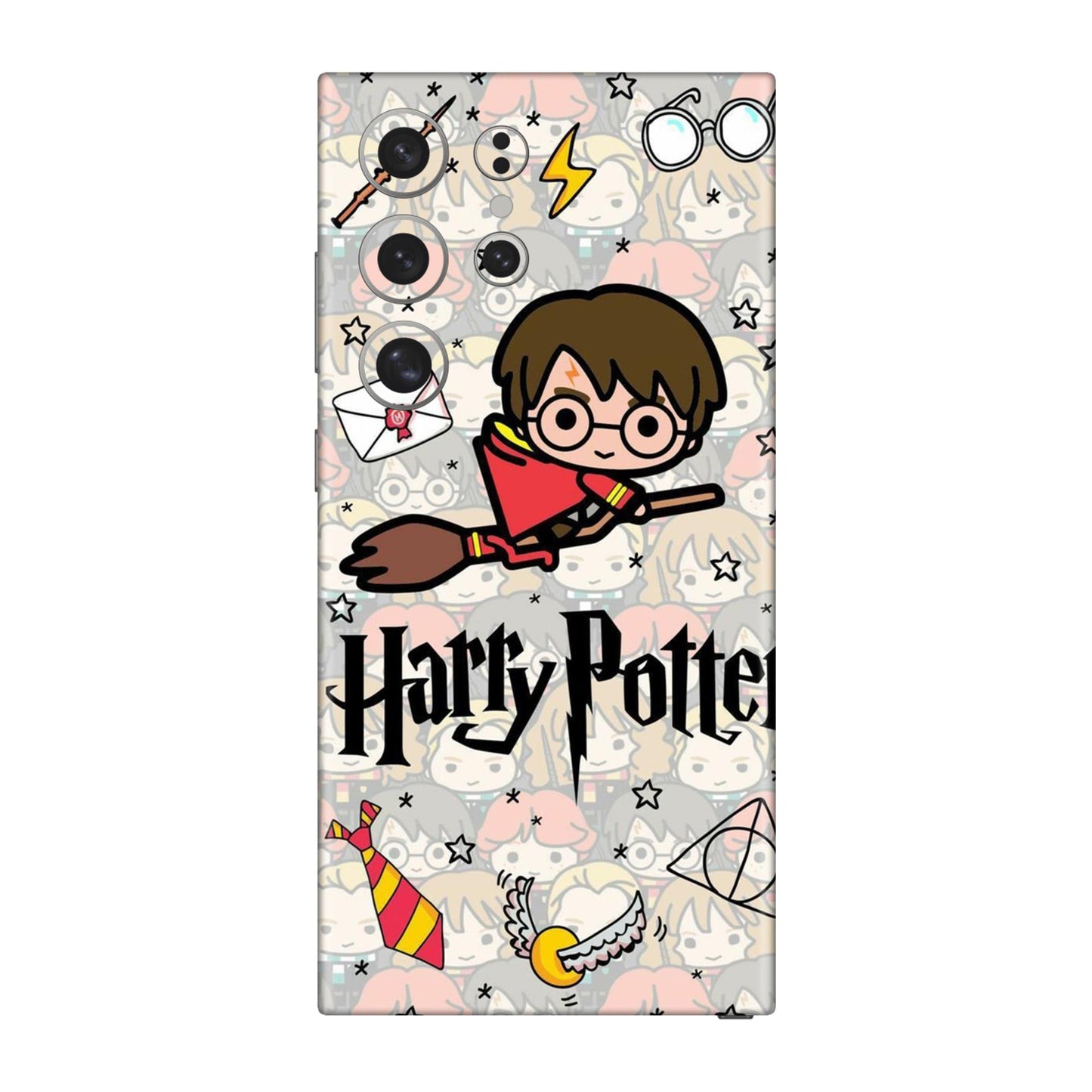 Chibi Harry Potter Magic Icons Mobile Skin For Samsung Galaxy S24 Ultra 5g