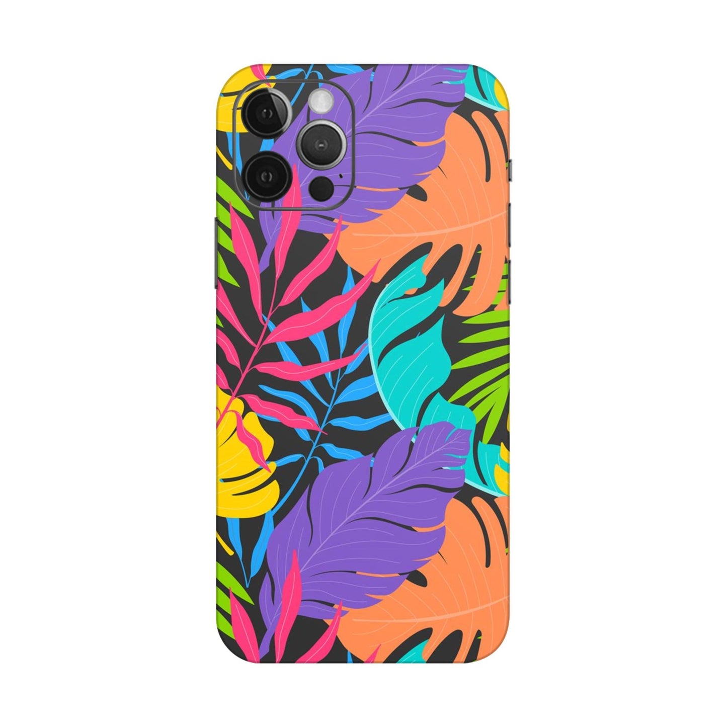 Neon Jungle Leaves Mobile Skin For iPhone 12 Pro Max