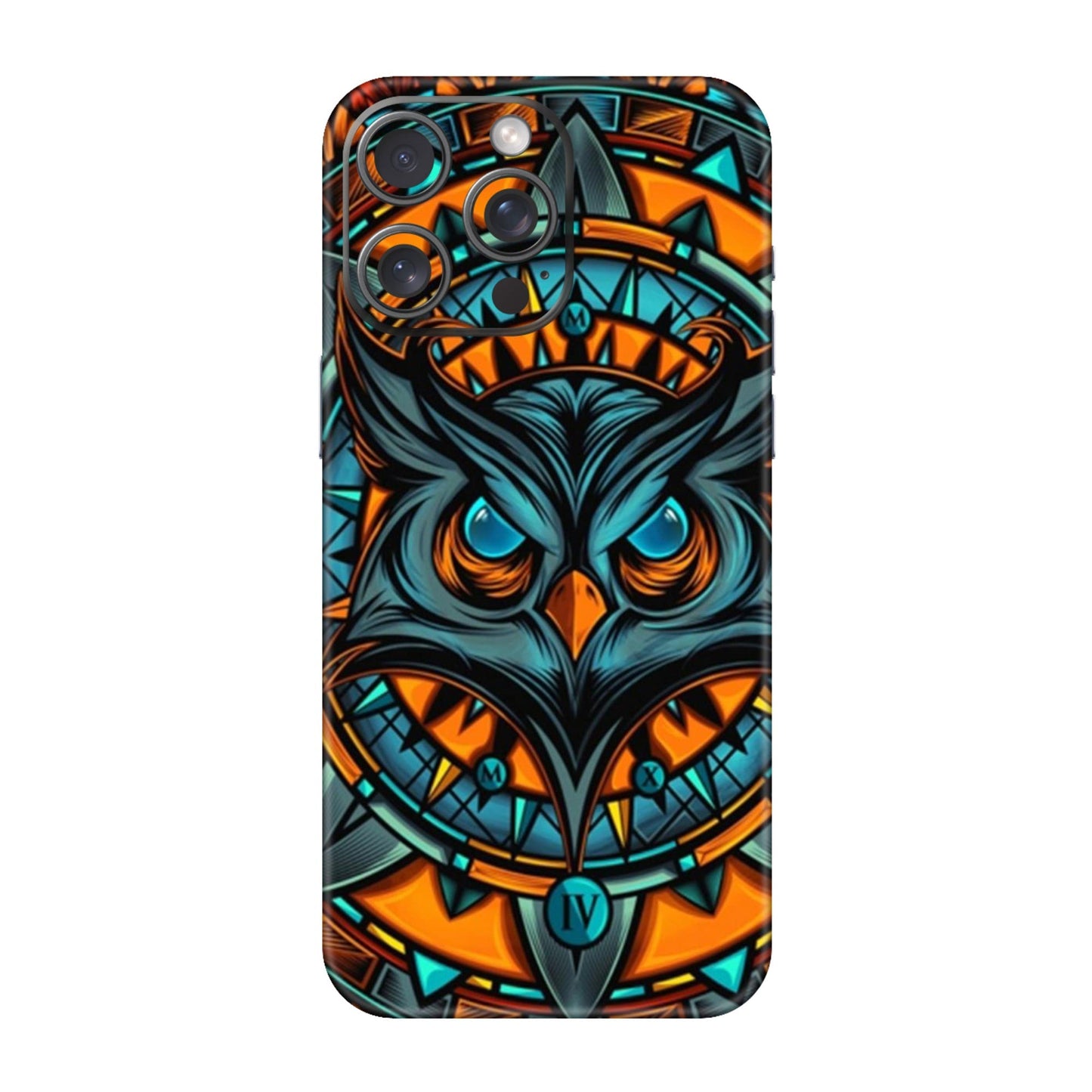 Spirit Owl Mandala Mobile Skin For iPhone 15 Pro Max