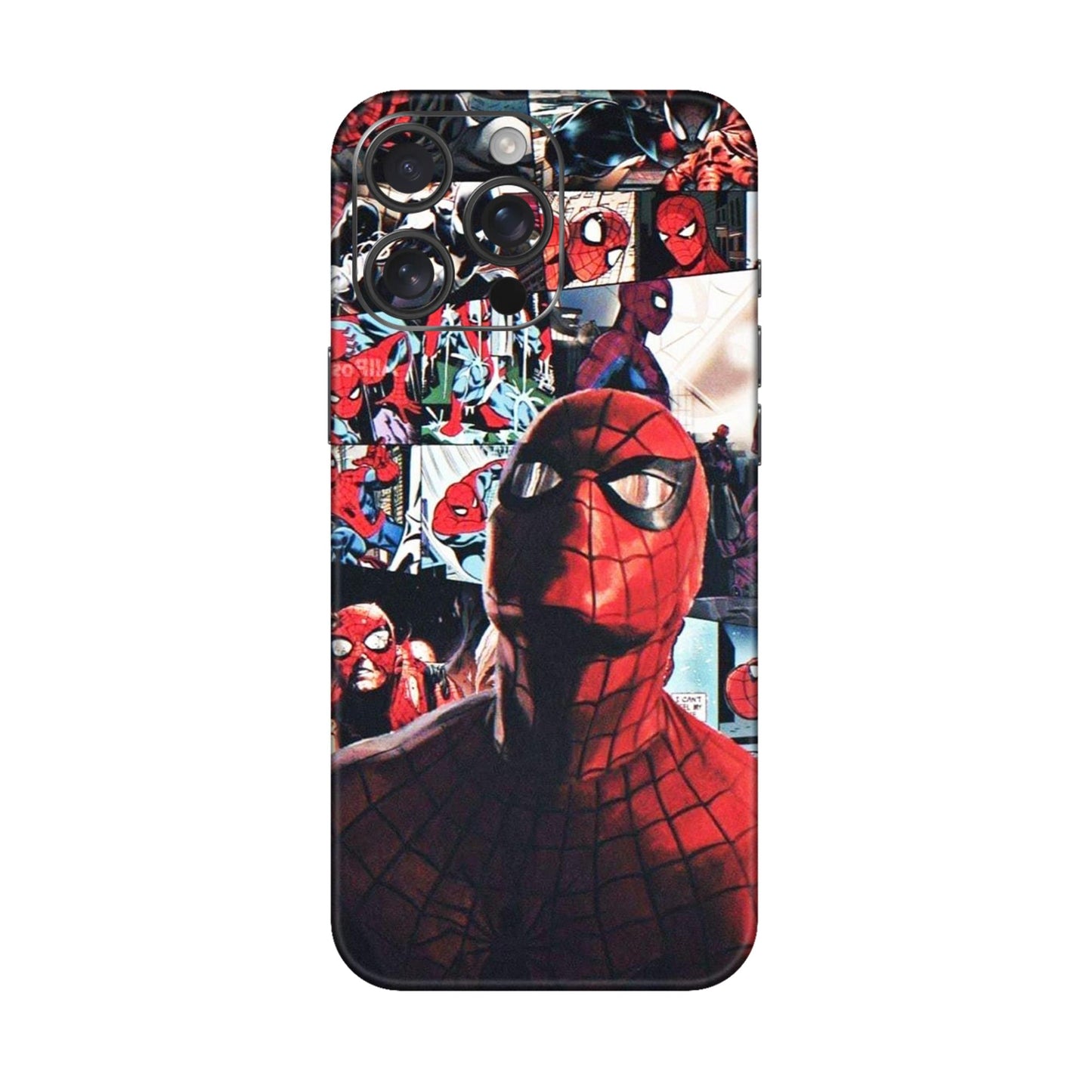 Vintage Spider Man Collage Mobile Skin For iPhone 16 Pro