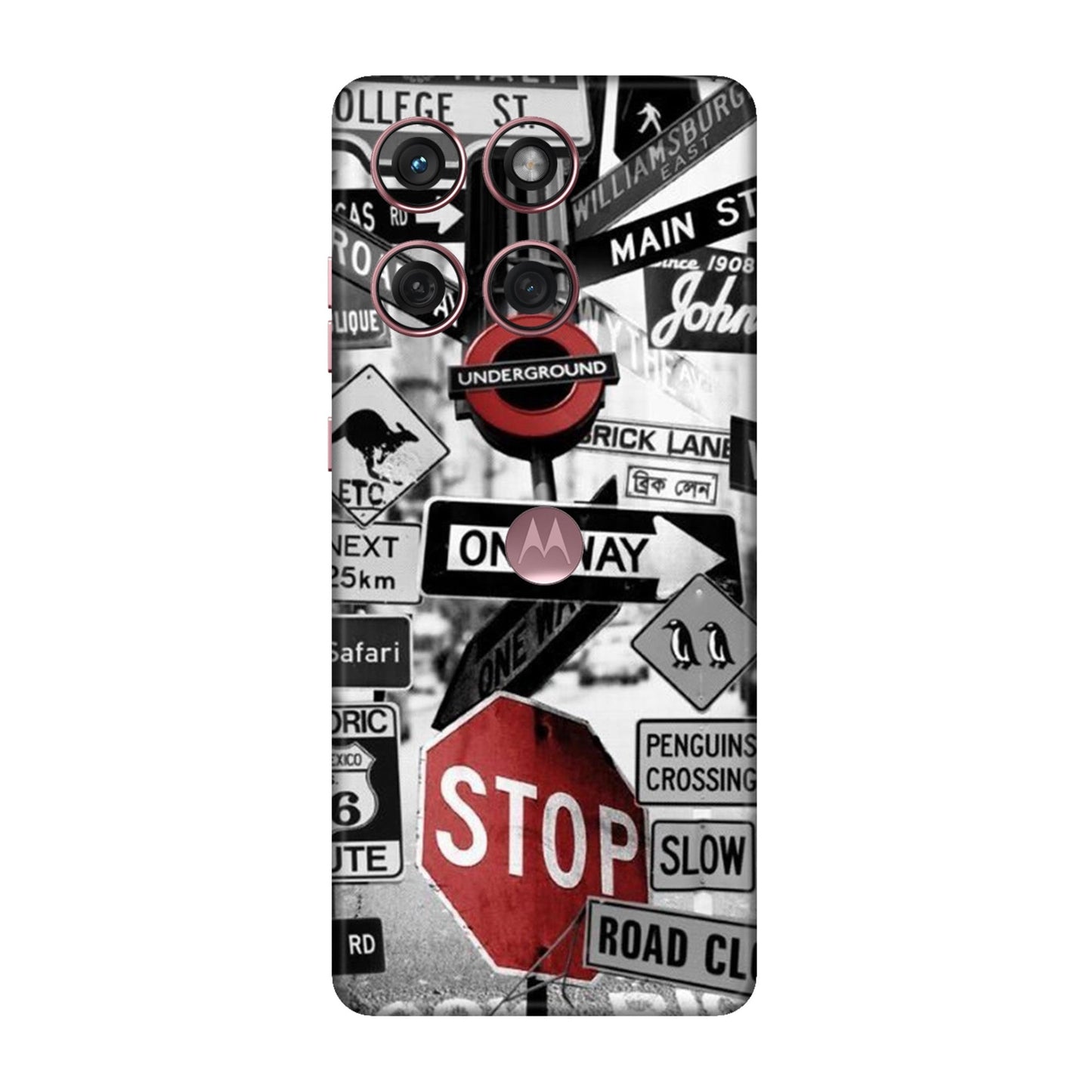 Global Urban Sign Bomb Mobile Skin For Motorola Edge 60 Fusion