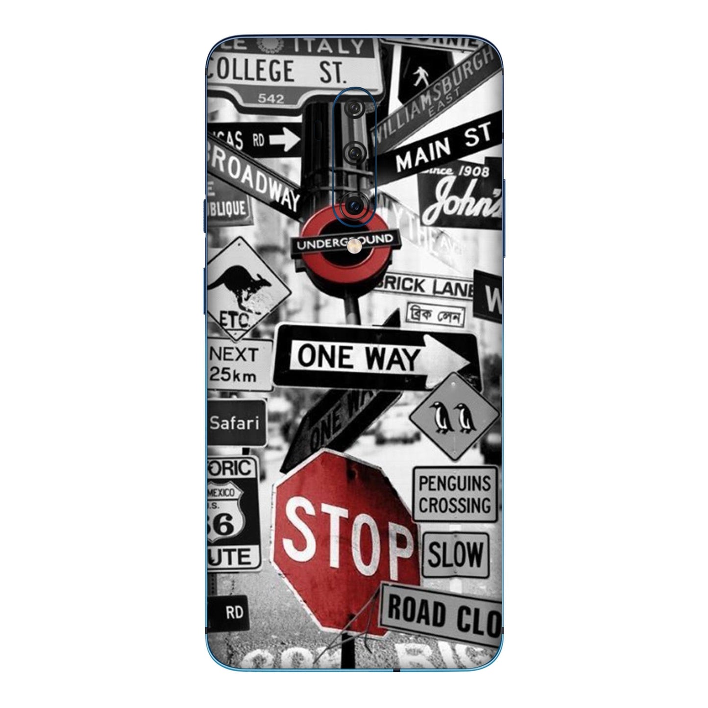 Global Urban Sign Bomb Mobile Skin For OnePlus 7t Pro