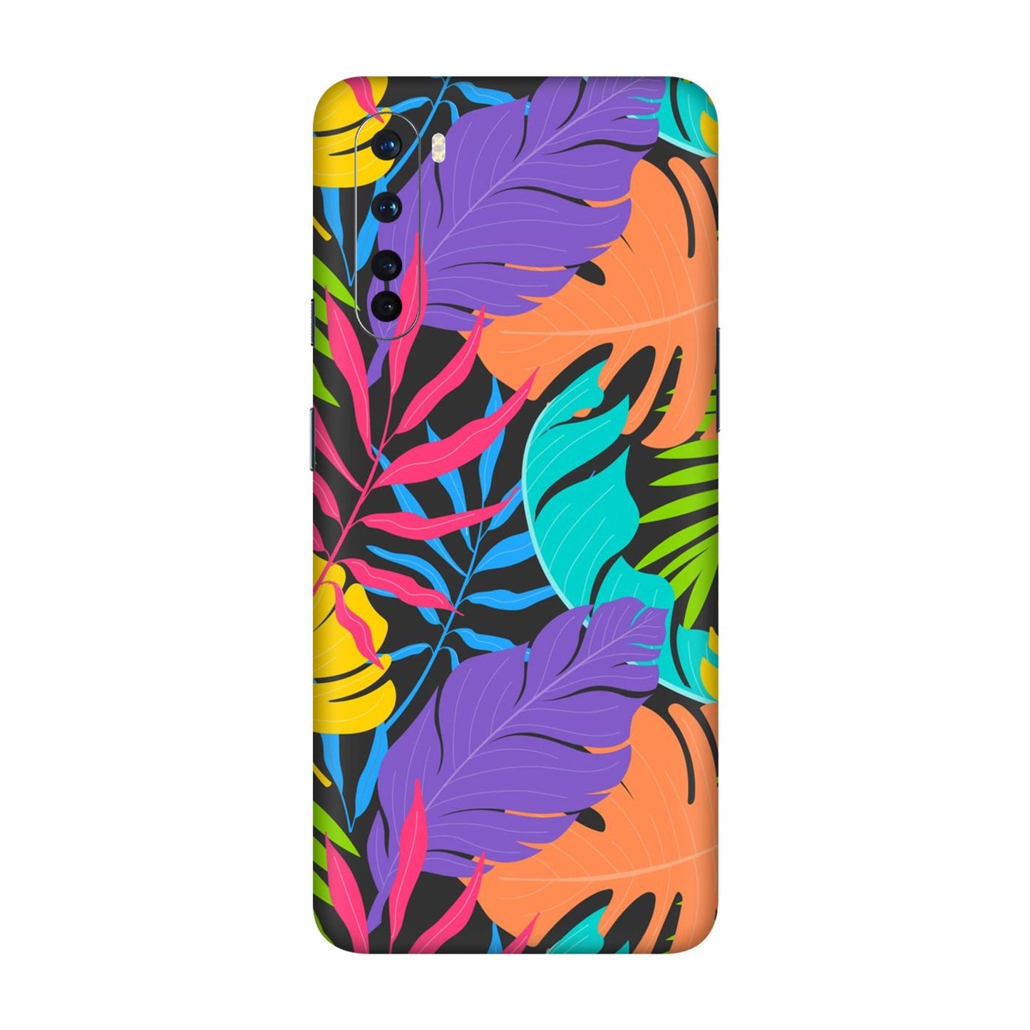 Neon Jungle Leaves Mobile Skin For OnePlus Nord
