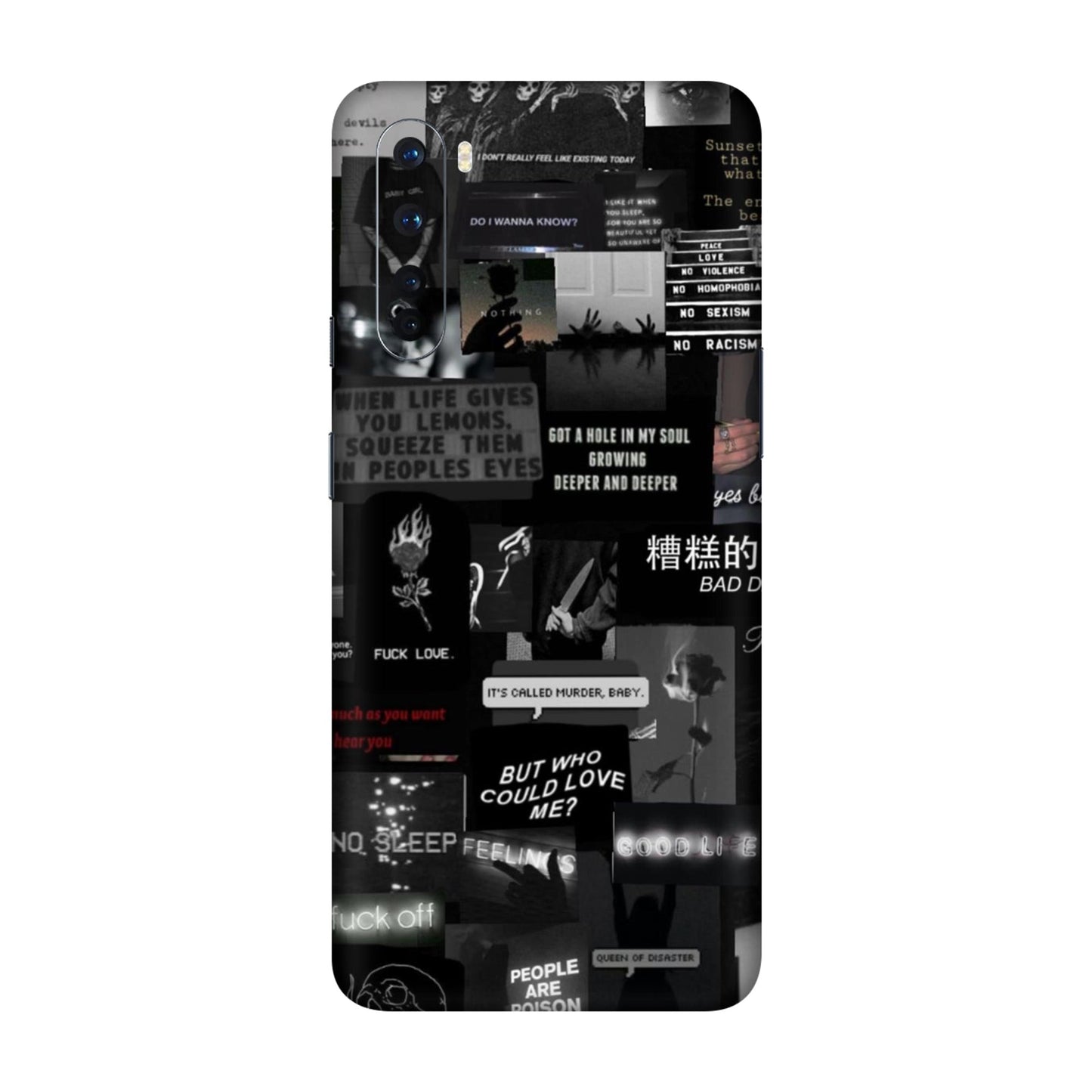 Bad Day Dark Collage Mobile Skin For OnePlus Nord