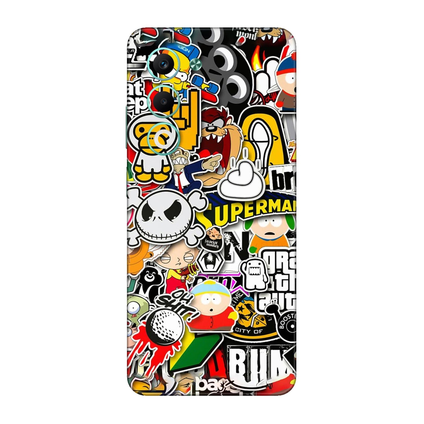 Sukuna Tongue Out Energy Mobile Skin For Oppo A5 5G