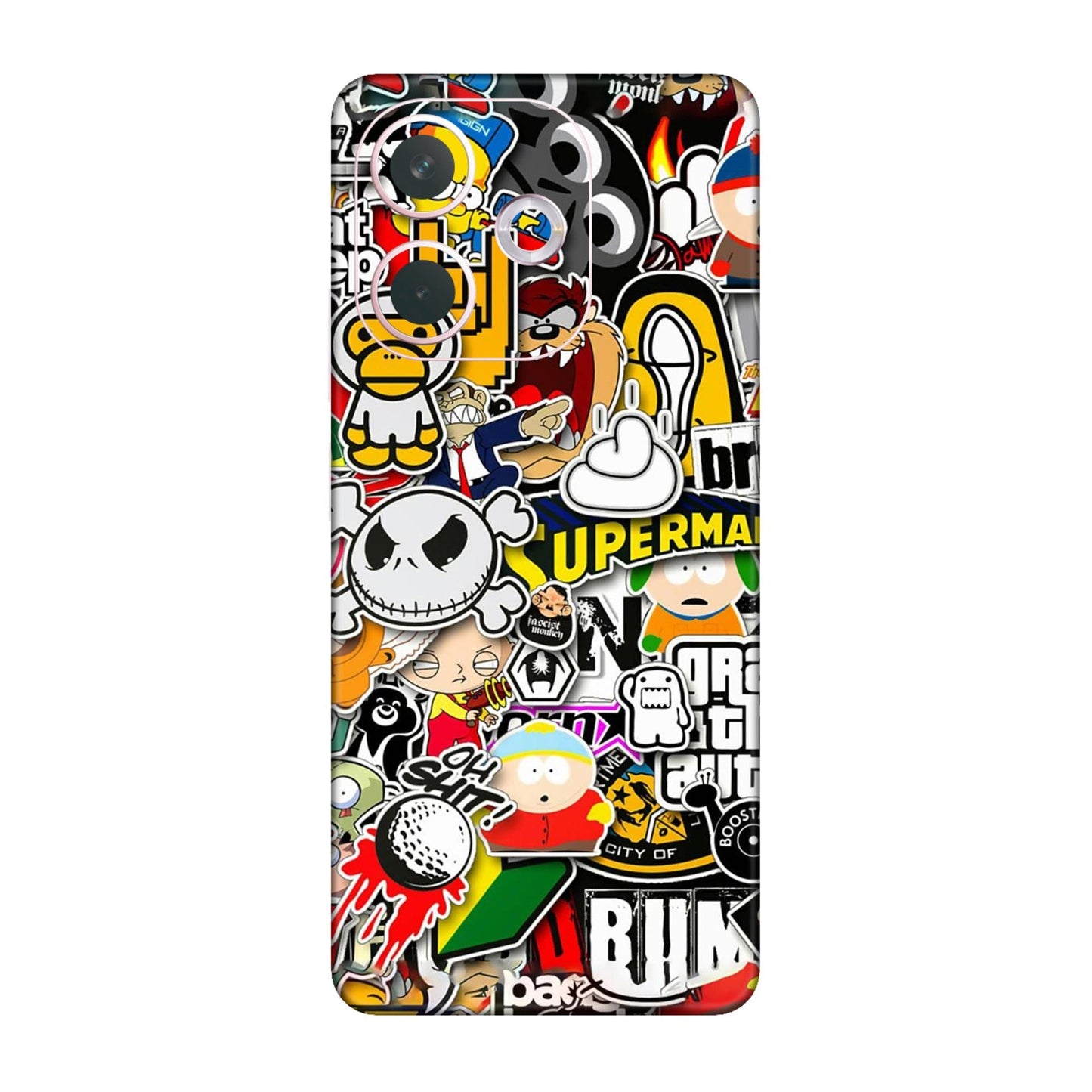 Sukuna Tongue Out Energy Mobile Skin For Oppo A5 Pro 5G