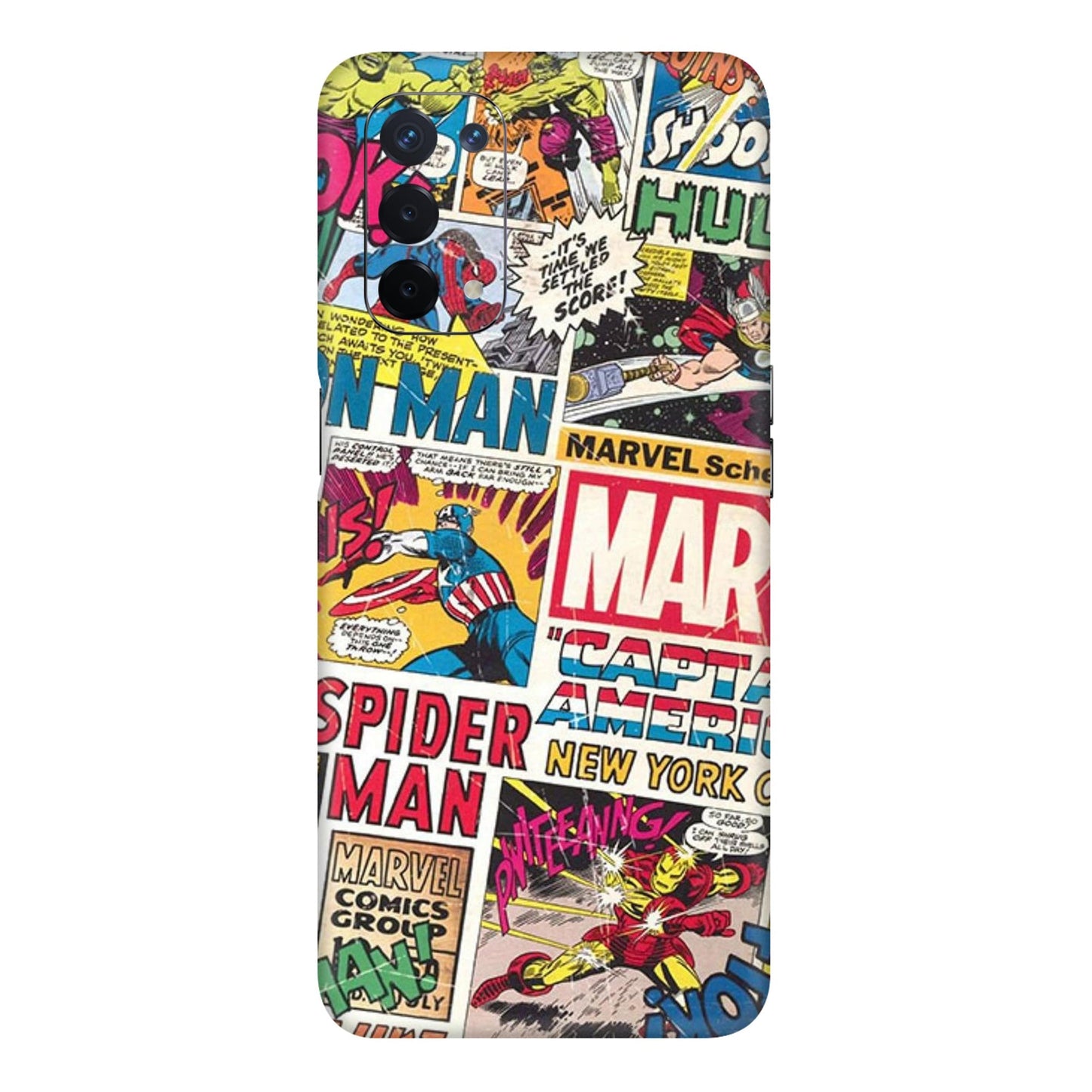 Vintage Marvel Comic Bomb Mobile Skin For Oppo A54 5G
