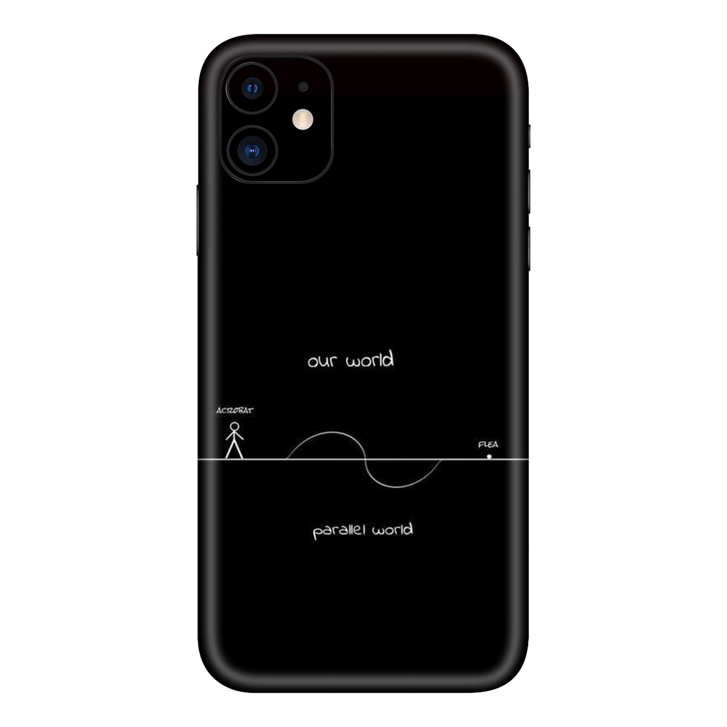 Upside Down Mobile Skin For iPhone 11