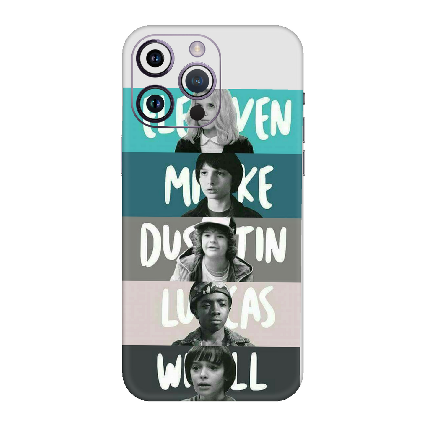 Stranger Things Eleven & Friends Mobile Skin For iPhone 14 Pro