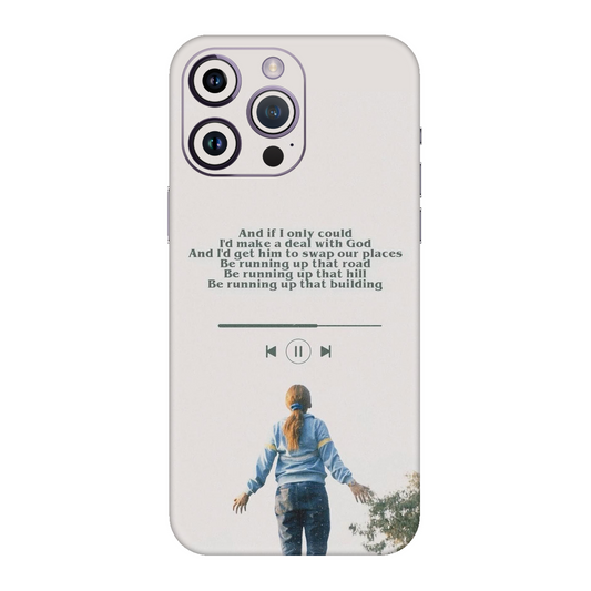 Stranger Things Running Up Mobile Skin For iPhone 14 Pro