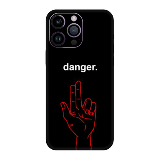 Danger Signal Mobile Skin For iPhone 14 Pro