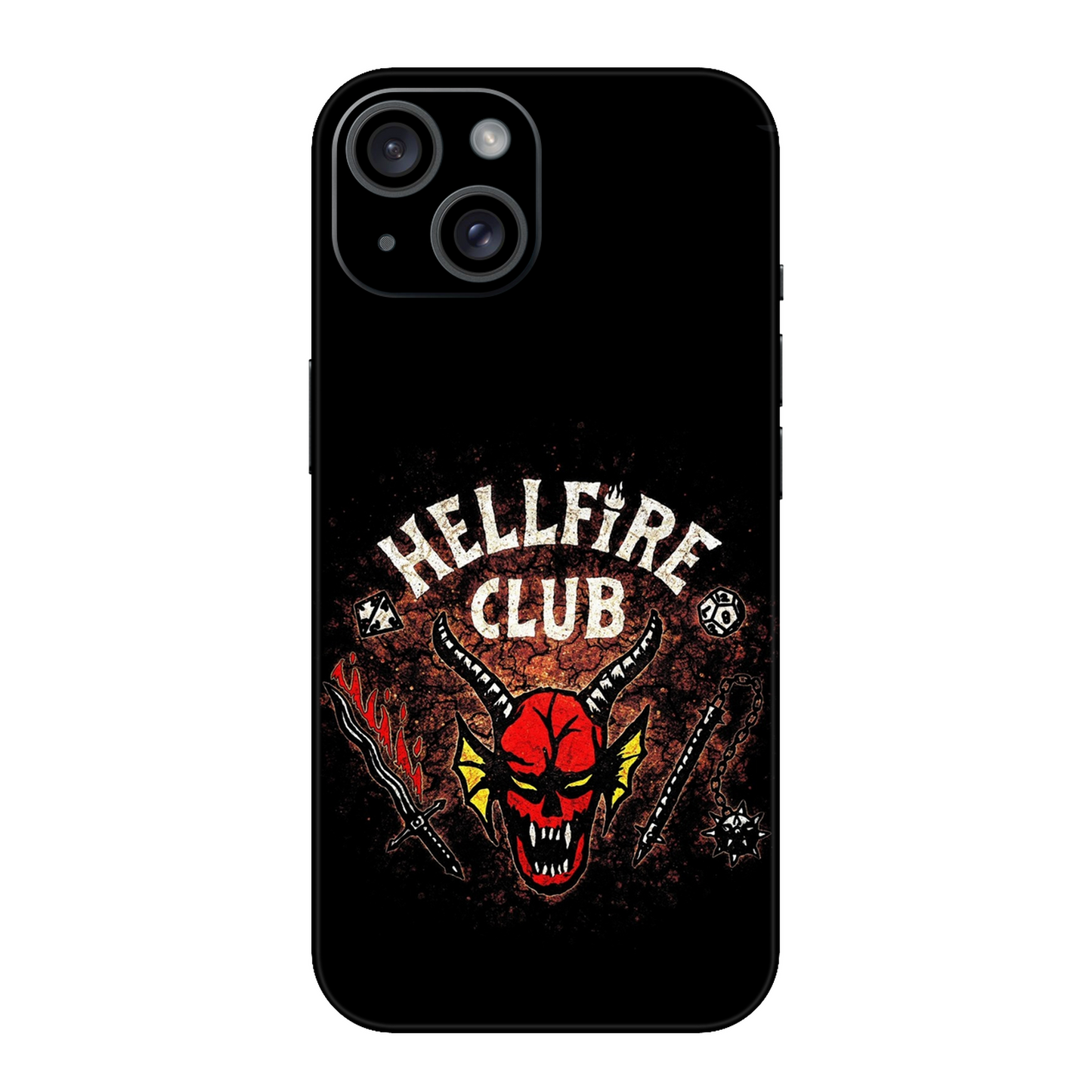 Hawkins Hellfire Club Mobile Skin For iPhone 15