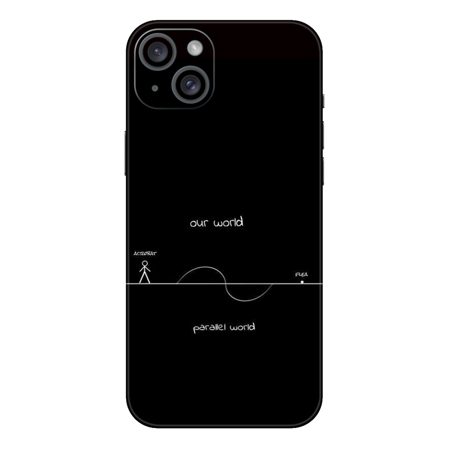 Upside Down Mobile Skin For iPhone 15 Plus