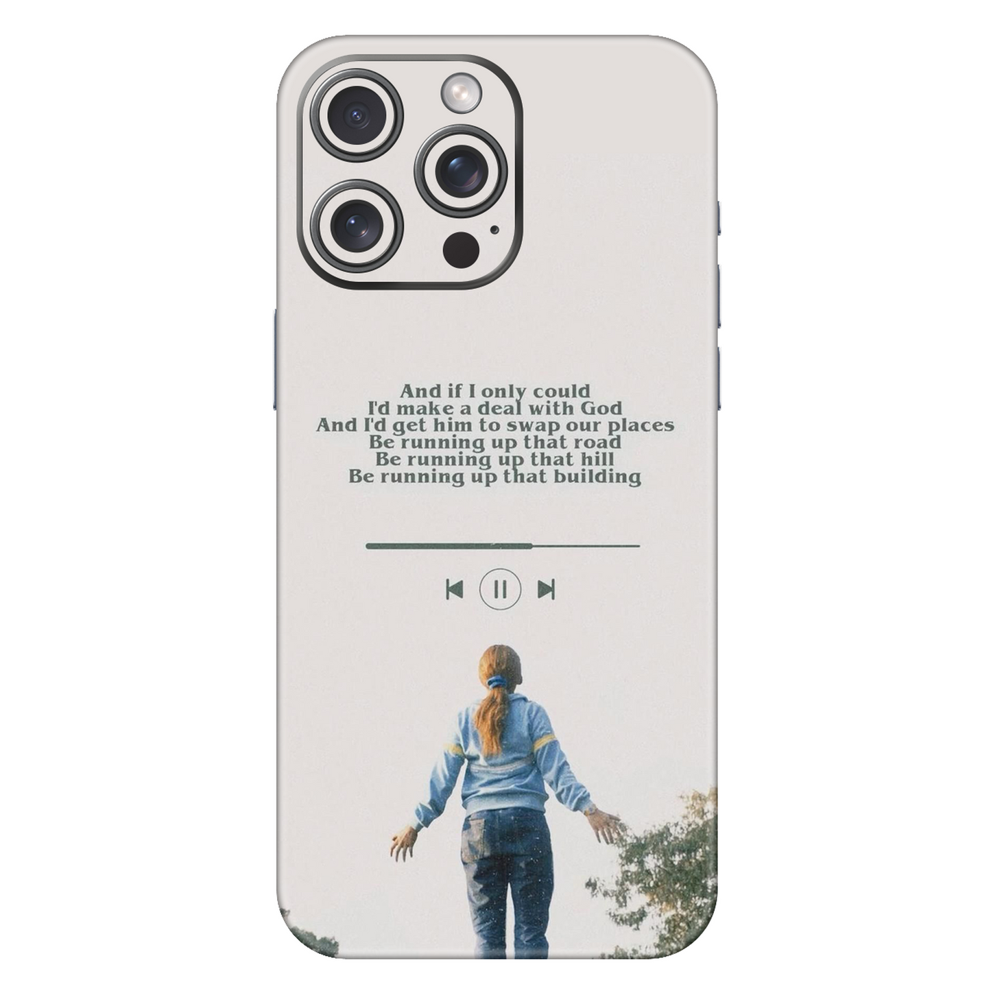 Stranger Things Running Up Mobile Skin For iPhone 15 Pro Max