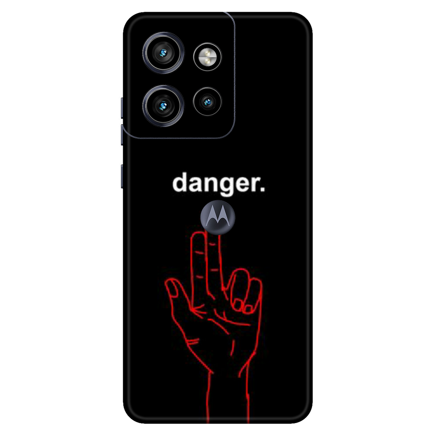 Danger Signal Mobile Skin For Motorola Edge 50 Neo