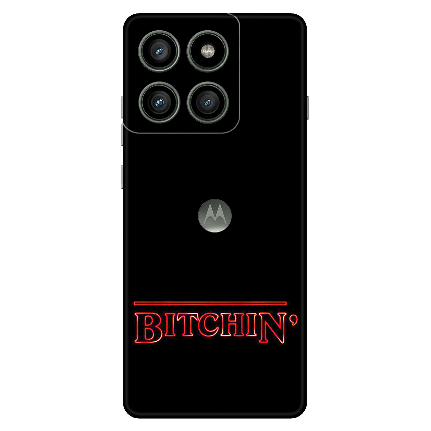 Bitchin Neon Quote Mobile Skin For Motorola Edge 60 Pro